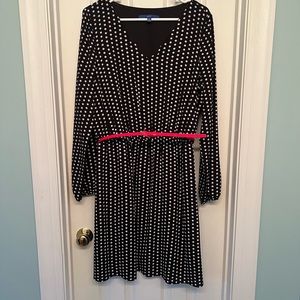 Flattering polka dot dress